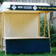 klipklap Infostand VCD mit Standblende nachhaltig mit Baumwollplane
