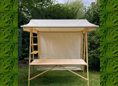 klipklap Marktstand K2 aus Holz 2m Stecksystem